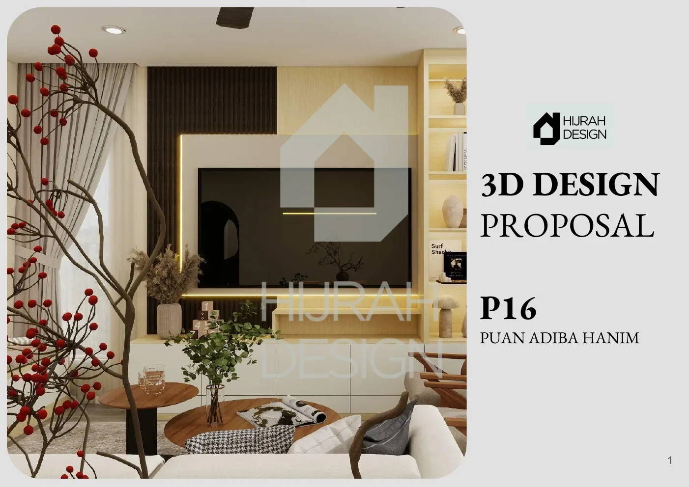 Puan Adiba Hanim — Interior design & build